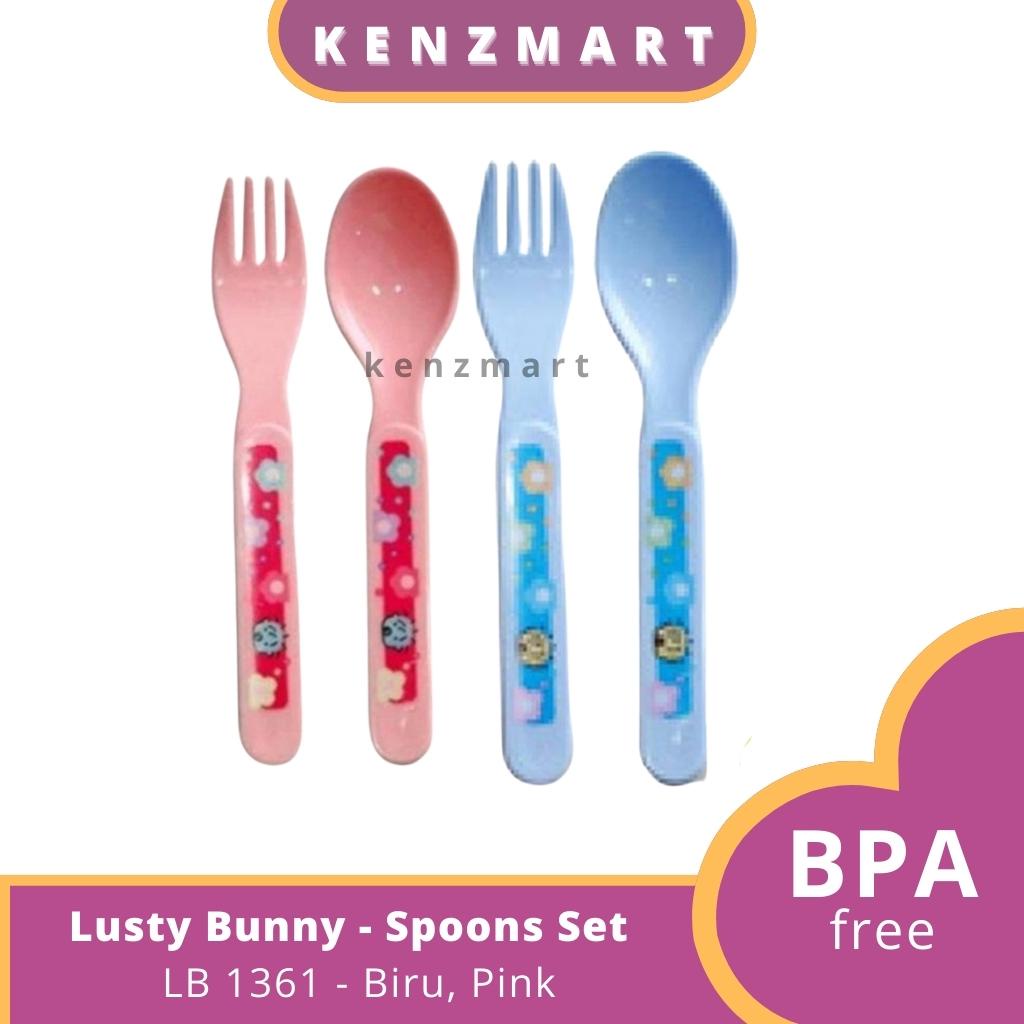 LUSTY BUNNY BABY SPOONS SET / SENDOK PERLENGKAPAN BAYI  &amp; BALITA (  LB-1361 )