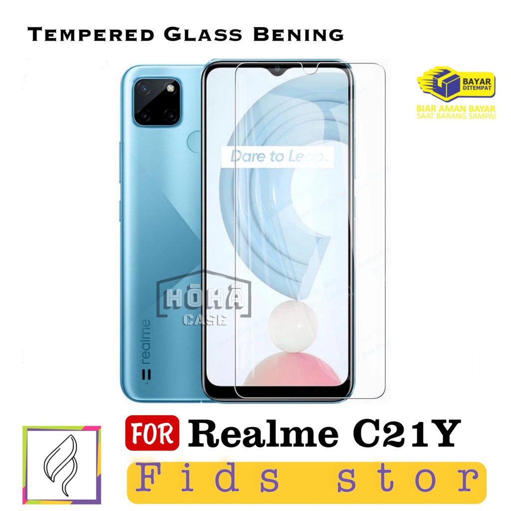 PROMO Tempered Glass REALME C21Y Full Layar Screen Guard Protector Antigores Kaca