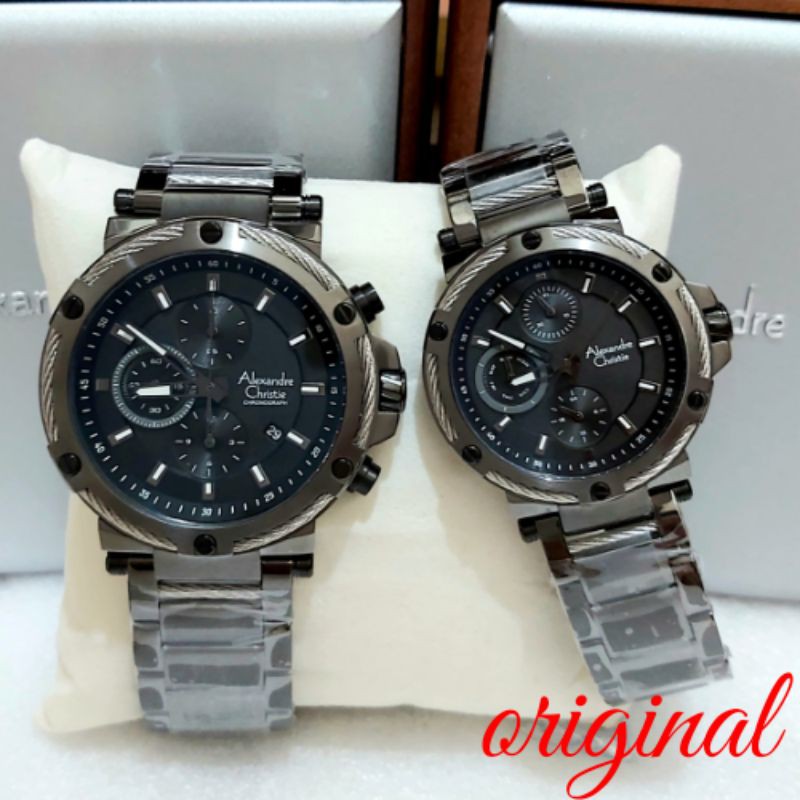 JAM TANGAN ALEXANDRE CHRISTIE COUPLE AC 6561 ALEXANDER CHRISTIE COUPLE