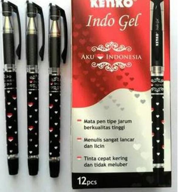 

♖ Pulpen Gel Kenko Indo Gel / 0.5 mm (12pcs) ☺