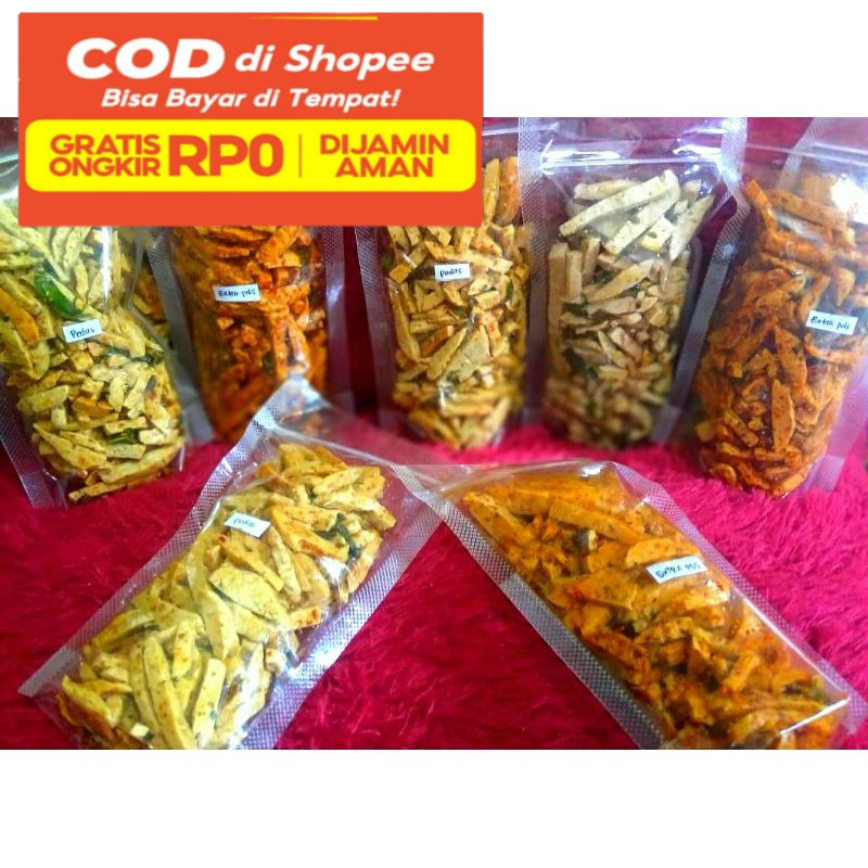 

Basreng stik Bumbu Basah isi 50 pcs - paket reseller kemasan 100 gram
