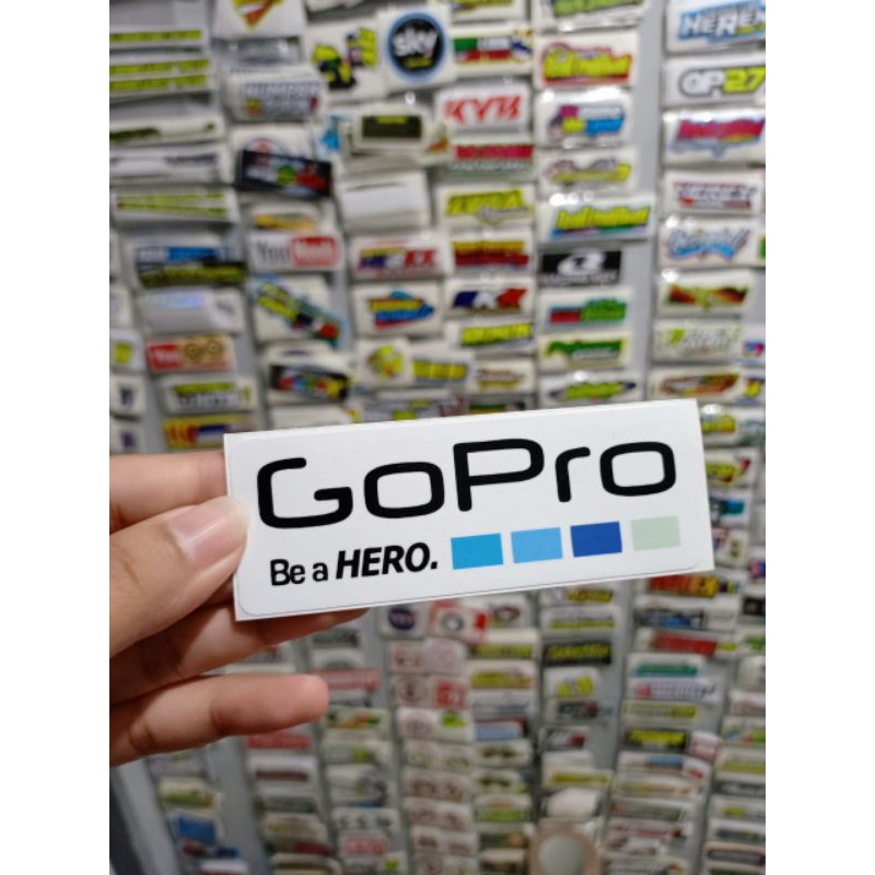 sticker printing GOPRO PUTIH