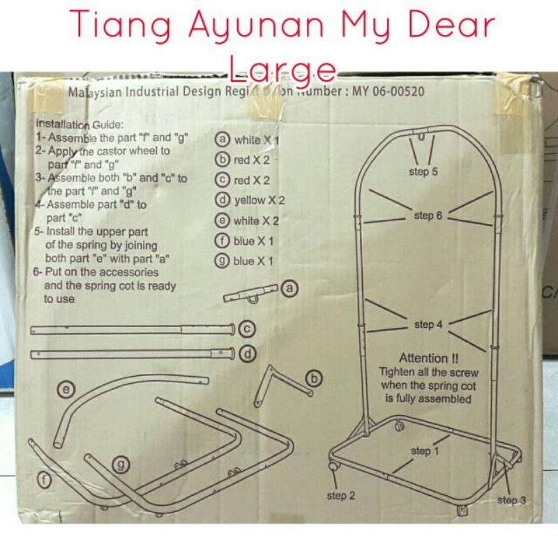 Tiang ayunan bayi my dear large - preloved