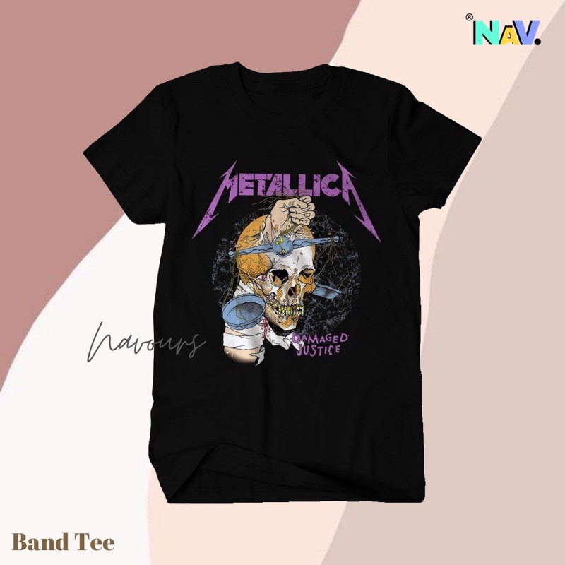 METALLICA DAMAGED JUSTICE / BAND TEES / KAOS BAND