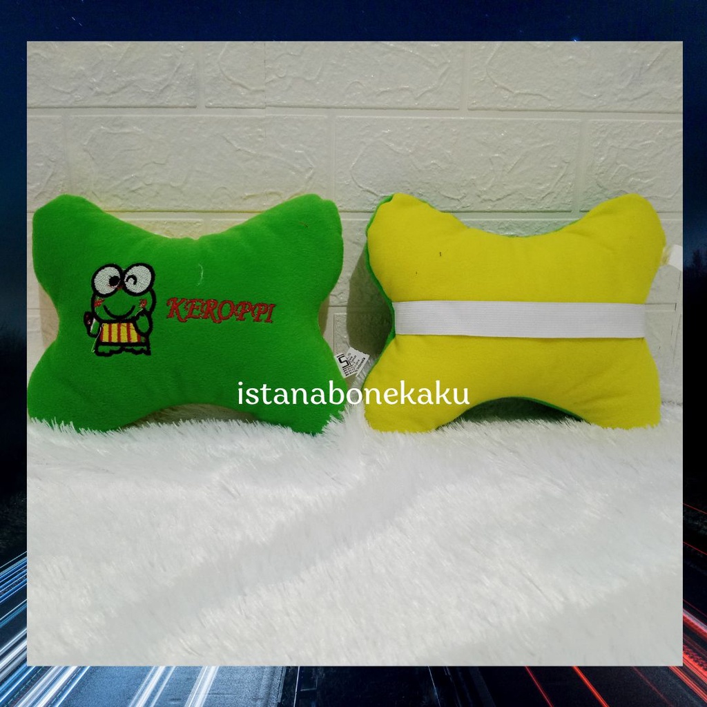 Bantal Jok Mobil / Headrest Bantal Mobil / Bantal Sandaran Set Mobil Silicon Murni Standar SNI