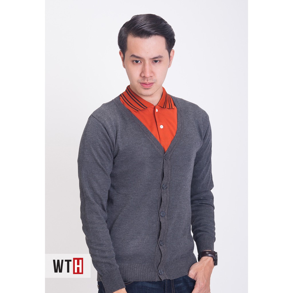 CARDIGAN PRIA ABU TUA