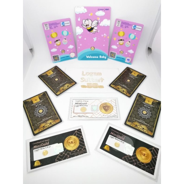 Logam Mulia Minigold 0.25 gram dan 0.5 gram