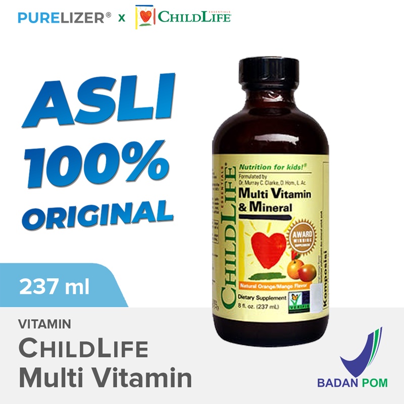 ChildLife MultiVitamin &amp; Mineral 237ml BPOM - Multi Vitamin Anak Bayi