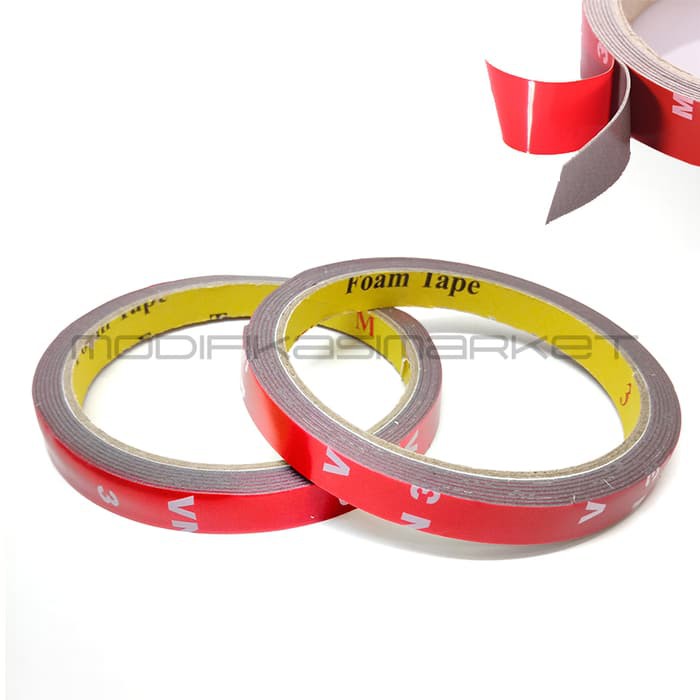 

TERMURAH! DOUBLE TAPE ADHESIVE TAPE DOUBLE TIP M3 LEBAR 1 CM X 3 M MDFMRKT