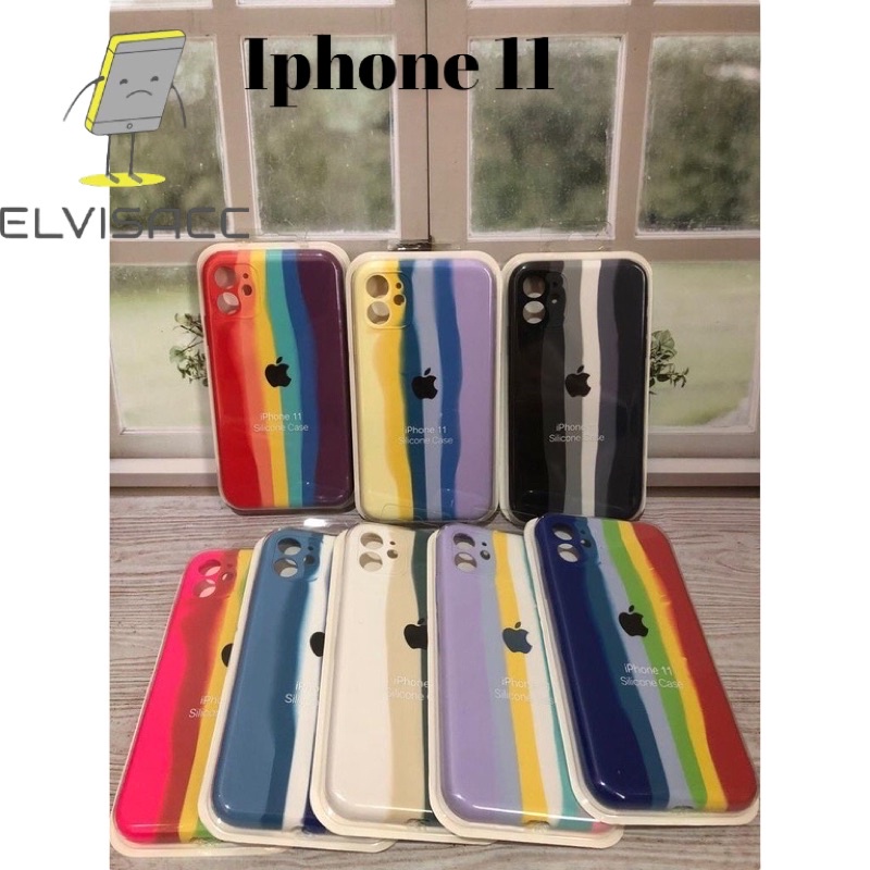 CASE IPHONE 11 SILIKON CASE NEW RAINBOW COVER IPHONE 11