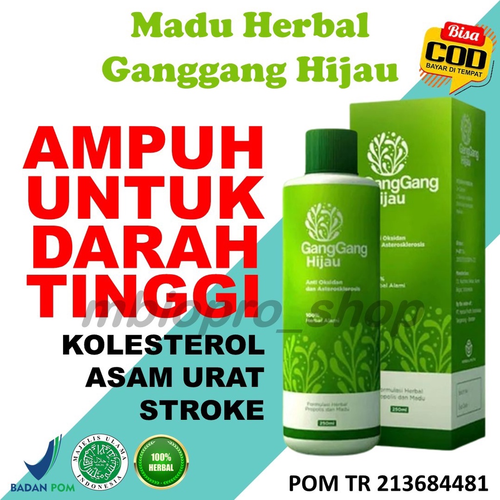Madu Herbal Ganggang Hijau Obat Darah Tinggi Dan Kolesterol Asam Urat Stroke Ampuh