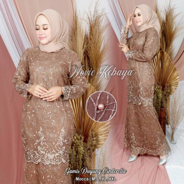 Gamis duyung terbaru / gamis duyung mewah / gamis pesta / baju pesta terbaru / baju brokat