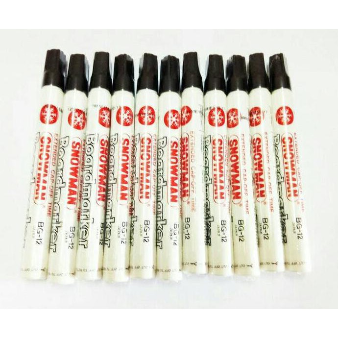 

HOT SALE SPIDOL WHITE BOARD SNOWMAN BG 12 HITAM GROSIR TERMURAH - Hitam Terjamin