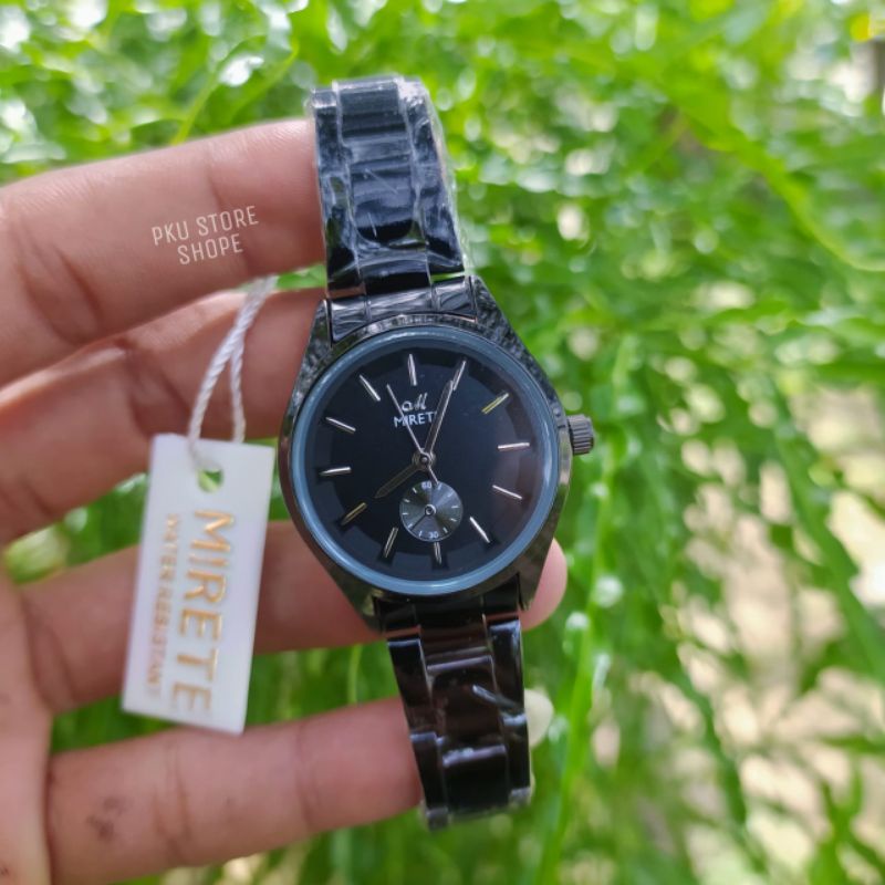 JAM TANGAN WANITA MIRETE MODEL CRONO TERBARU TAHAN AIR//JAM TANGAN WANITA SIMPLE DAN CANTIK MODEL KASUAL FREE BATRAI CADANGAN RANTAI STAINLISS BAYAR DI TEMPAT