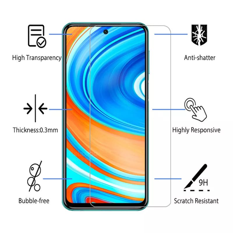 PROMO Tempered Glass Kaca Bening XIAOMI REDMI Note 9 Pro Full Layar Screen Guard Antigores Kaca