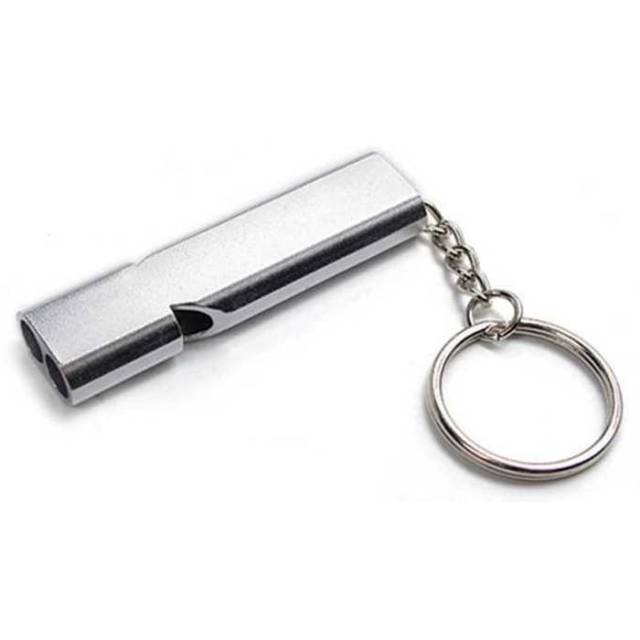 Peluit Survival Ultrasonic Peluit Emergency Outdoor Gantungan Kunci Whistle Keychain