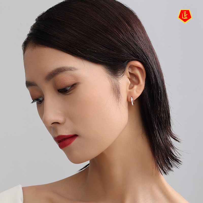 [Ready Stock]Classic Simple Circle Ear Clip Earrings