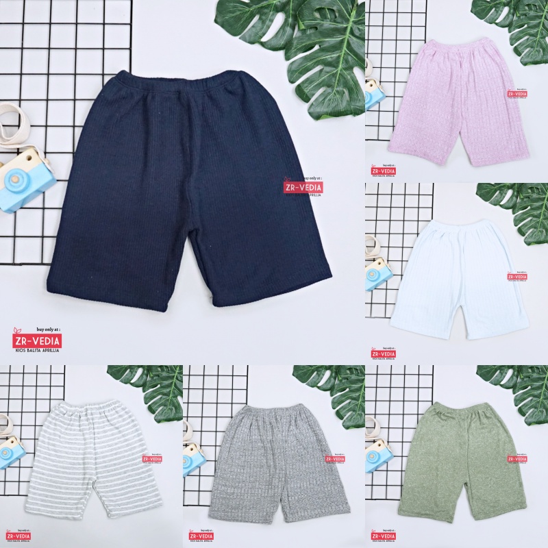 (IMPORT) Celana Short Knit uk 4-6 Tahun / Polos Pendek Pants Dalaman Cotton Good Quality Anak Perempuan Ketat Kiosbalitaaprillia