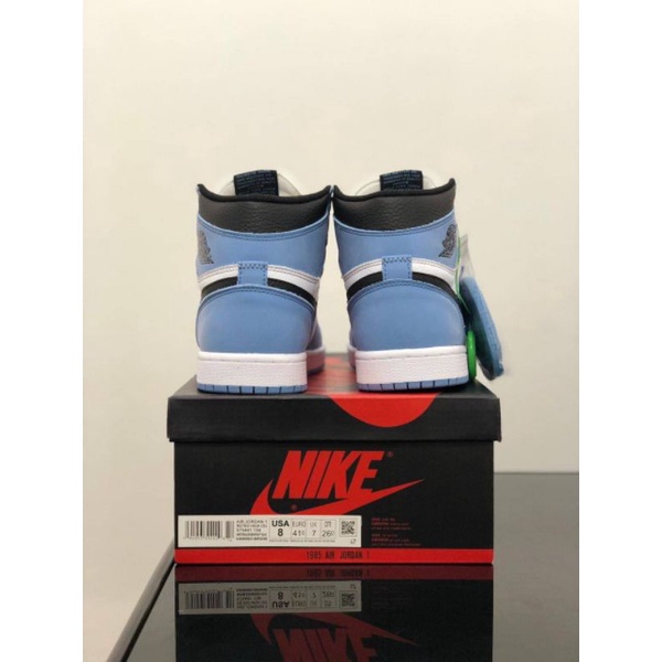 NIKE AIR JORDAN 1 HIGH UNIVERSITY BLUE PK GOOD BNIB