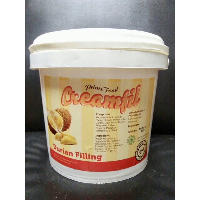 CREAMFIL DURIAN 5 KG SELAI ISIAN ROTI FLA