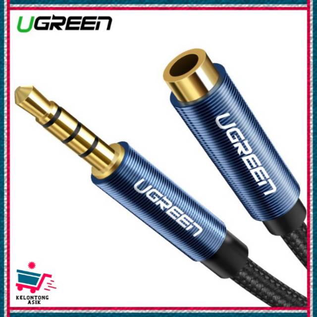 Kabel AUX Extender Male to Female UGreen Jack 3,5mm 1 Meter MIC SUPPORTED