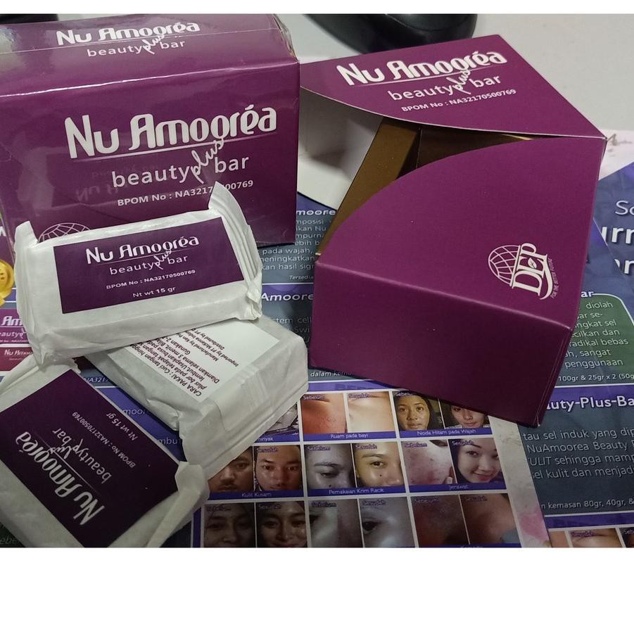 Promo Harga Nu Amoorea Beauty Plus Bar 45 gram / Nu Amoorea Beauty Plus Bar / Sabun Amoorea Original