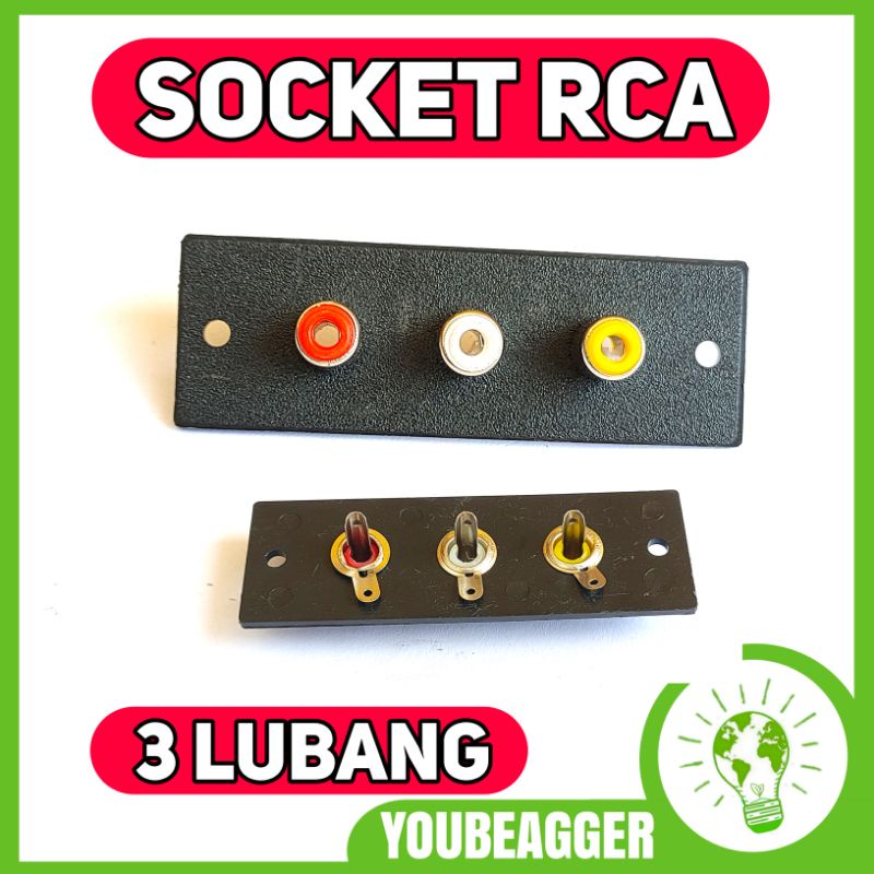 Socket RCA 3 lubang