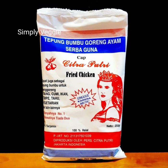 

cs777vv Citra Putri Tepung Bumbu Vegetarian 250G / Tepung Bumbu Serbaguna Da01D100