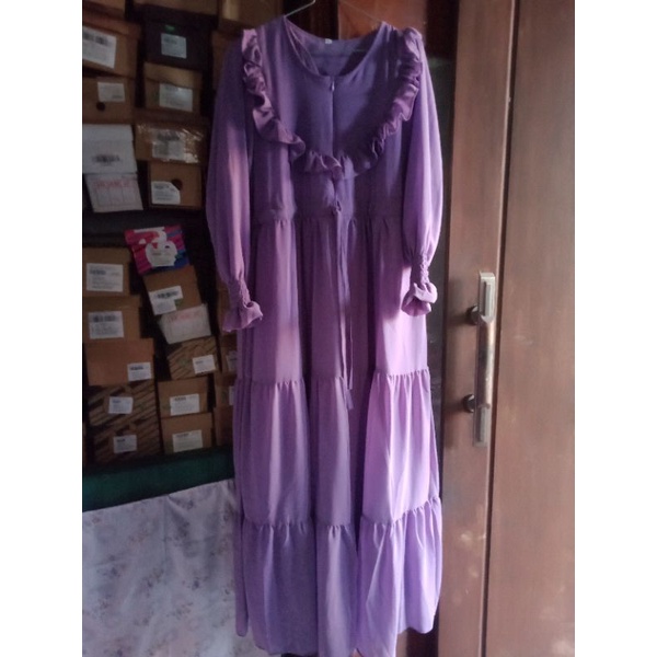 gamis Lilac non khimar