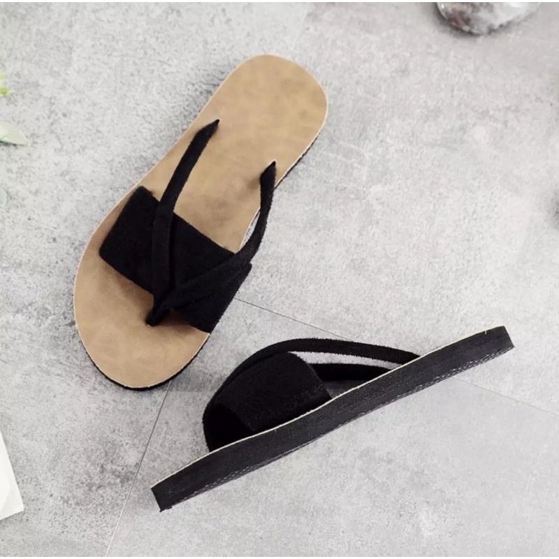 sandal wanita terbaru - Sandal Selop Tali Capit AB Promo New