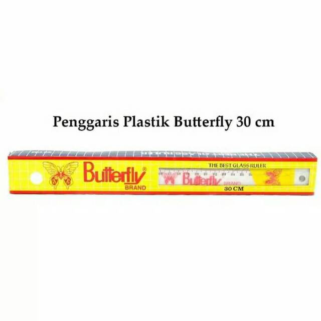 

Rol / penggaris 30 cm plastik butteefly
