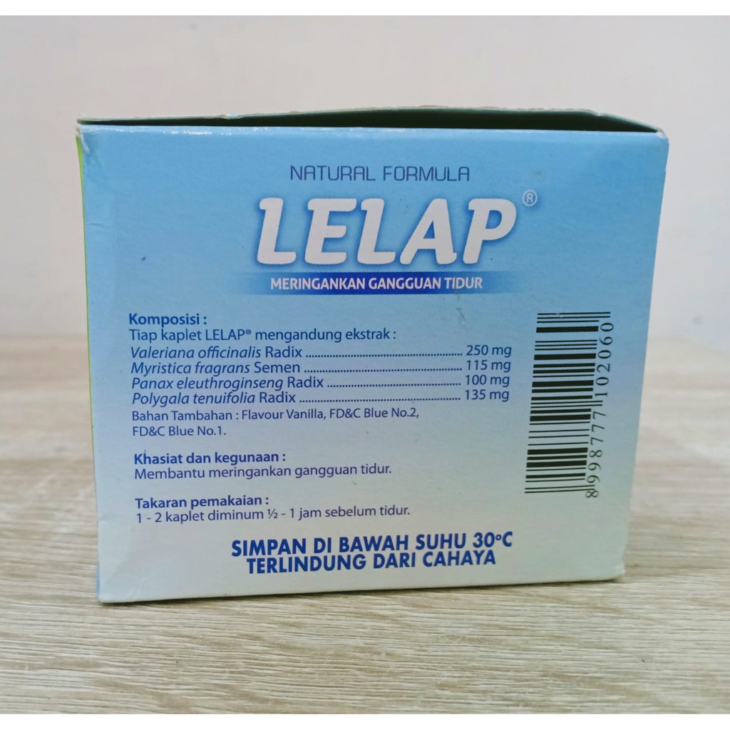 LELAP 4 KAPLET - OBAT HERBAL MENGATASI GANGGUAN TIDUR ATAU INSOMNIA