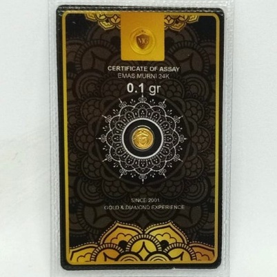 Mini Gold Emas Murni Black Series 0,1 gr