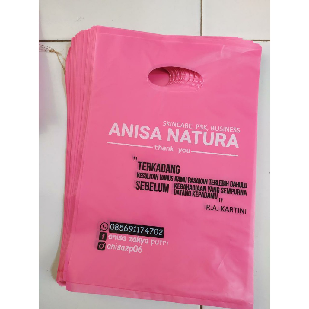 PACKING PLASTIK HD PLONG SABLON 2 WARNA UK 20x30 PROMO SABLON PLASTIK
