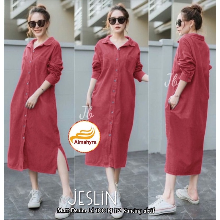 JESLIN LONG TUNIC by Almahyra /Fashion wanita /baju lebaran 2022