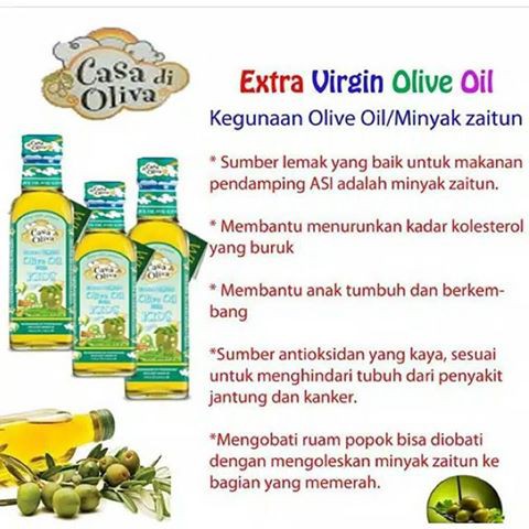 Olive Oil Ba Omega 3 6 Minyak Zaitun 250ml Casa Di Oliva For Kids Mpasi Evoo Extra Virgin Ori Indonesia