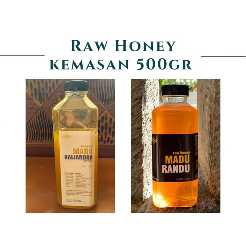 

Raw Honey 500gr Madu Mentah Randu Kaliandra Sialang Full Nectar