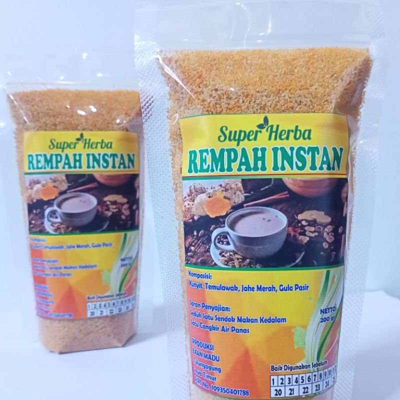 

Jamu Bubuk Rempah Instan (Kunyit, Temulawak, Jahe merah)