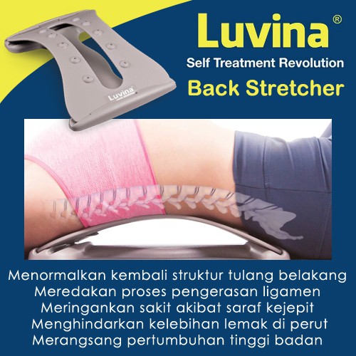 Luvina Back + Neck Stretcher / Alat Terapi Nyeri Leher &amp; Pinggang