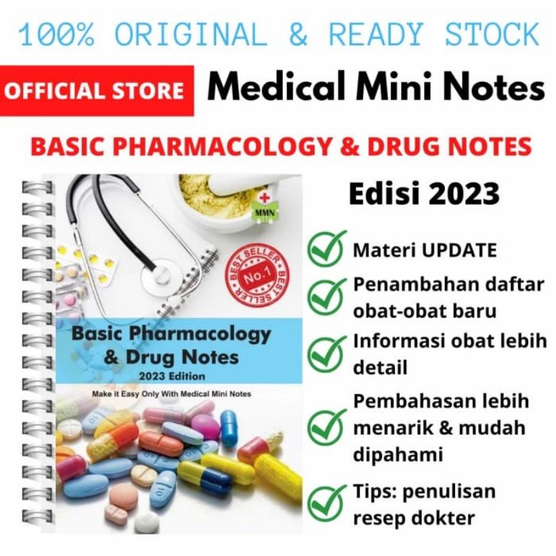 Jual [ORI EDISI 2023 READY] Basic Pharmacology & Drug Notes Edisi 2023 ...