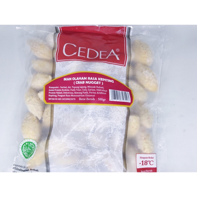 

Cedea Naget Kepiting / Crab Nugget 500gr