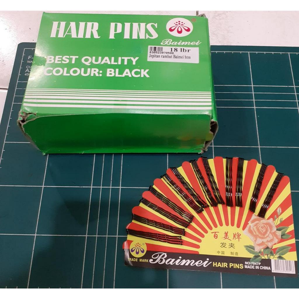 HAIR PINS / Jepit Lidik Kipas / Jepit Rambut Lidi 5,7 cm (PER LEMBAR ISI 48 PCS)