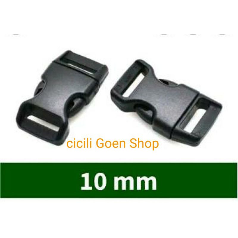 kunci sodok kaitan hitam 1 cm acetal gelang dll