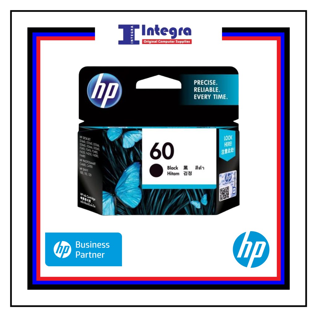 Tinta HP 60 Black Original Cartridge - CC640WA