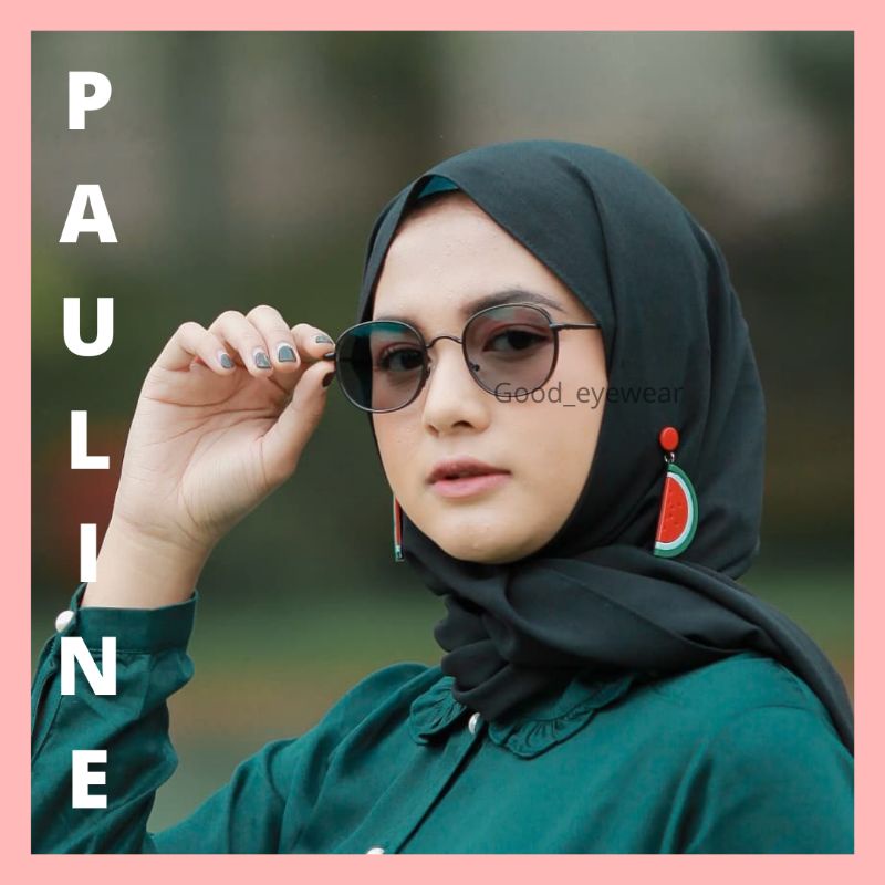 Kacamata Minus 2261 Lensa Anti Radiasi Photocromic | Frame bulat Kokoh tebal | Kacamata Pria Wanita