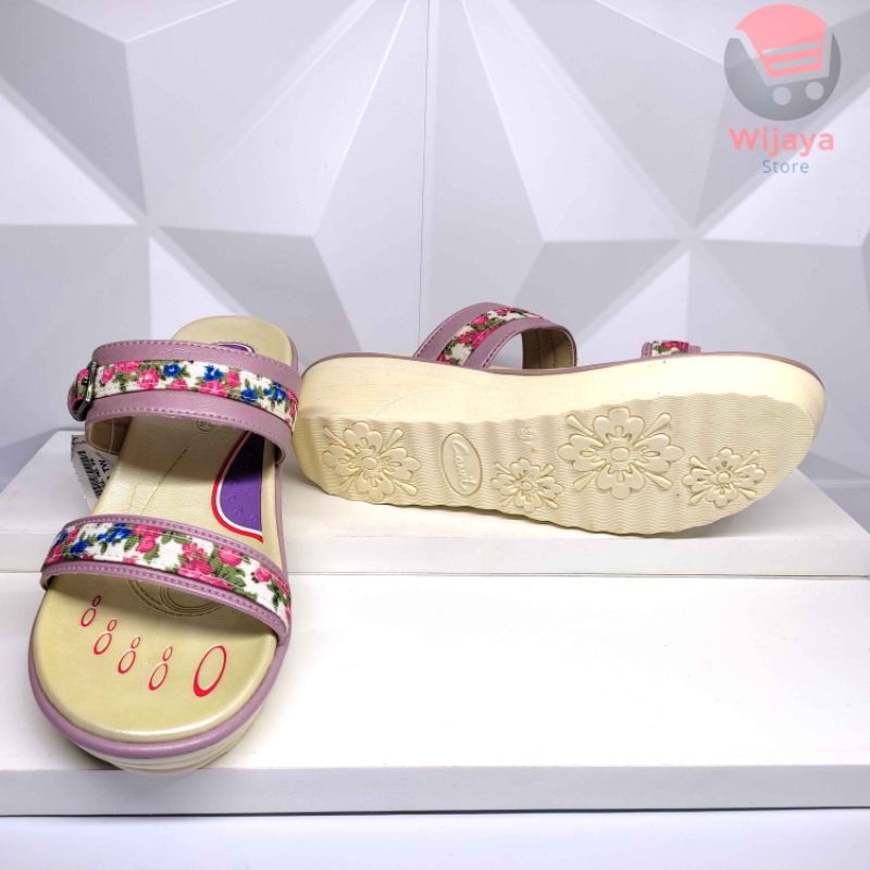 Sandal Anak Perempuan Carvil Original Sendal Wedges Kasual dan Trendi untuk Anak Cewek