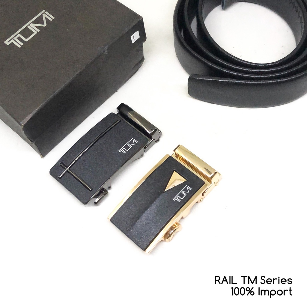 ikat pinggang pria TM SR series model rail import sabuk fashion murah