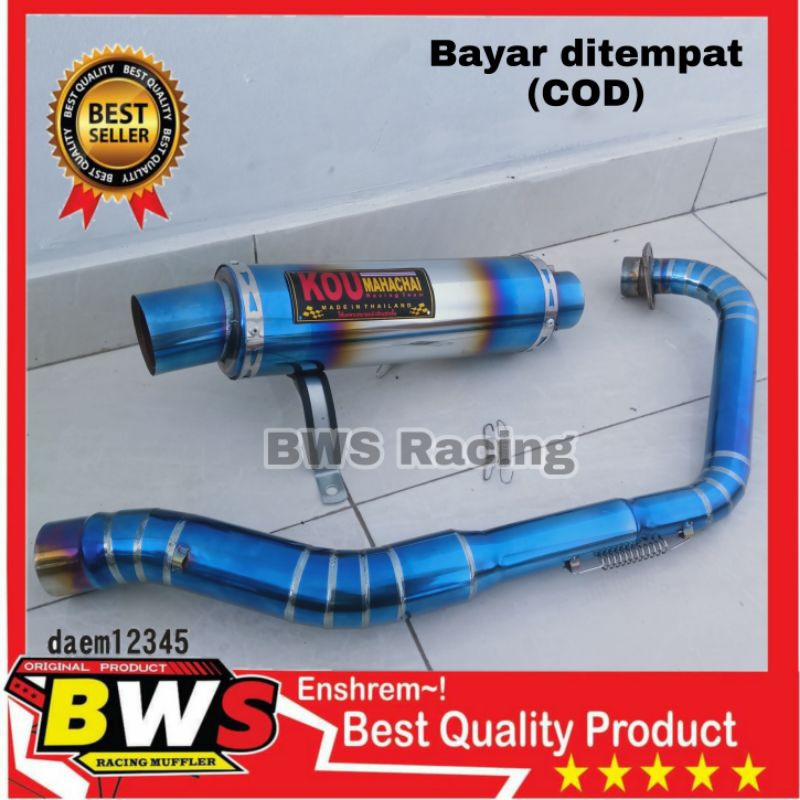 Knalpot Kou bluemoon satria Fu 150 full stainless