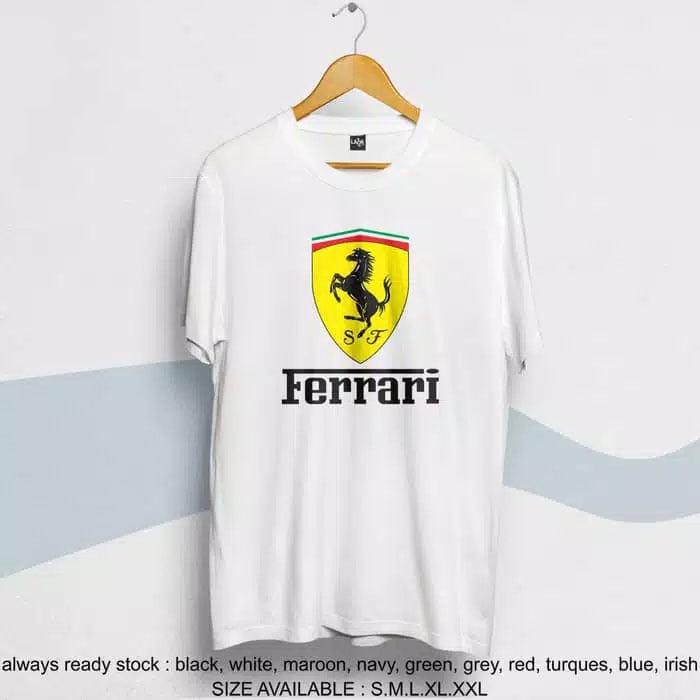 kaos ferrari premium / baju distro ferrari