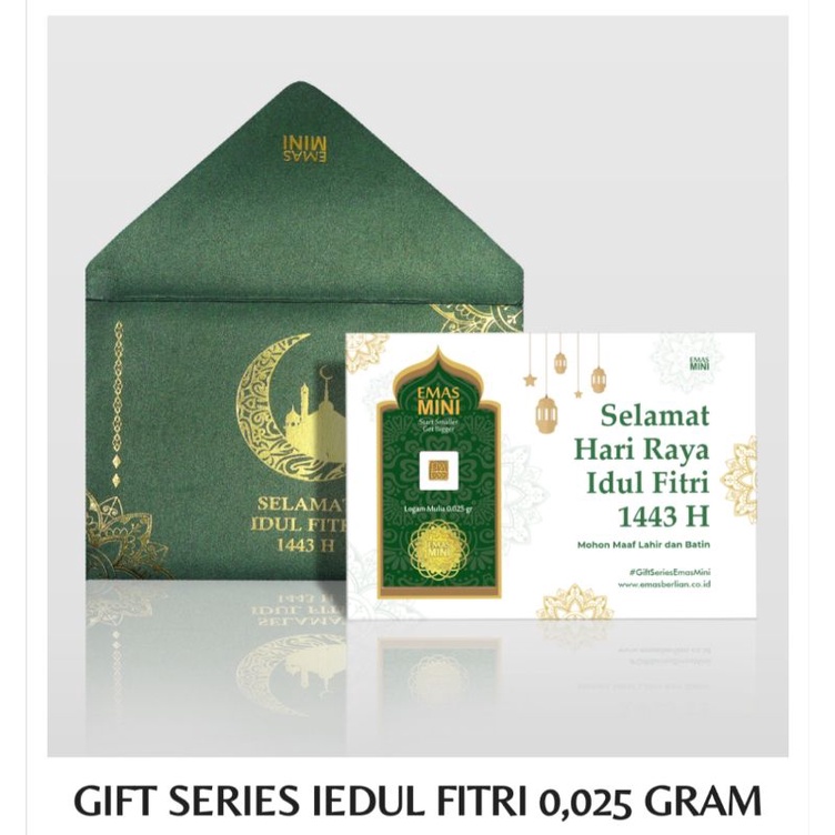 

Kartu Lebaran berat 0.025gr